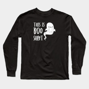 This Is Boo Sheet Ghost Pumpkin Long Sleeve T-Shirt